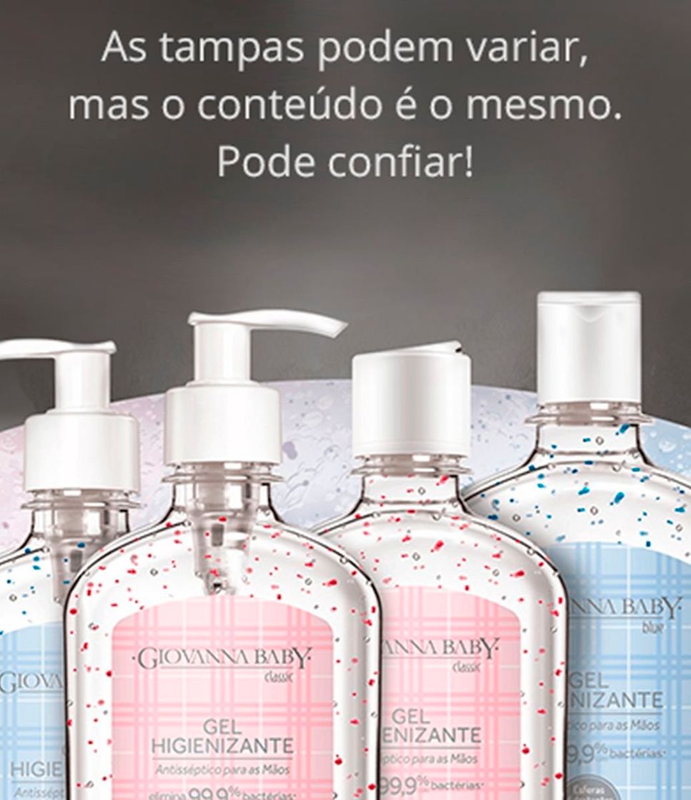 Moda Álcool Gel 70% Higienizante para as Mãos Giovanna Baby Blue