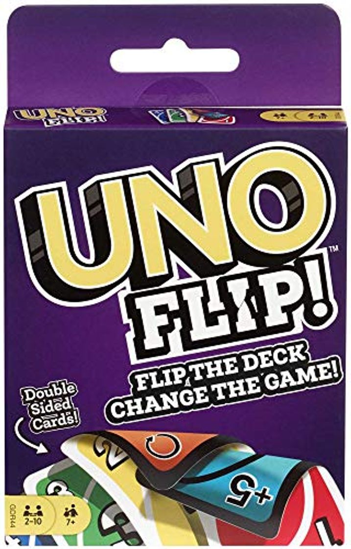 Social Mattel Games-UNO Flip Juguete,