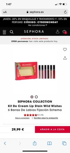 Kit De Cream Lip Stain Wild Wishes - 6 barras de labios