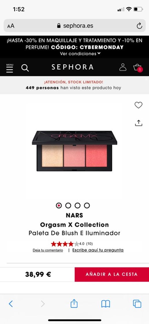 Producto Orgasm X Collection - Paleta de Blush e Iluminador of NARS