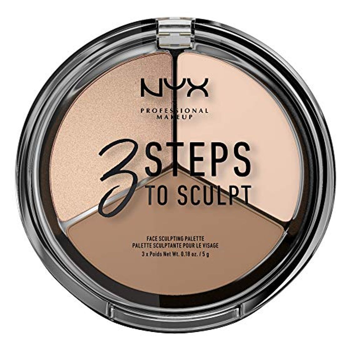 NYX Professional Makeup Paleta de Contouring & Iluminador 3 Steps to Sculpt