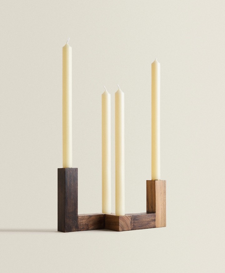 Producto Wood candlestick 