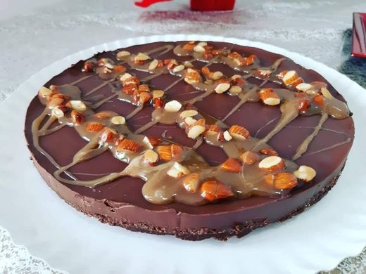 Tarte de Chocolate Preto com Praliné de Amêndoa 