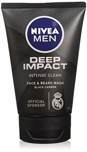 Beauty Nivea Men Deep Impact Intense Clean Face and Beard Wash - Black