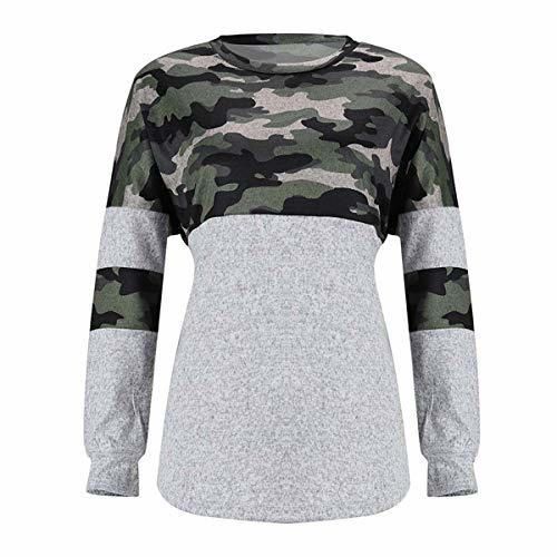 Women Hoodies Pullover New Casual Long Sleeve Camouflag O Neck Printed Tops
