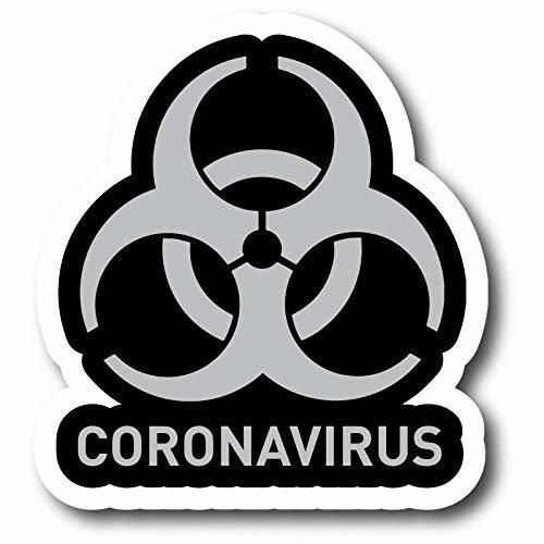 Coronavirus - Adhesivo con logotipo divertido de Coronavirus