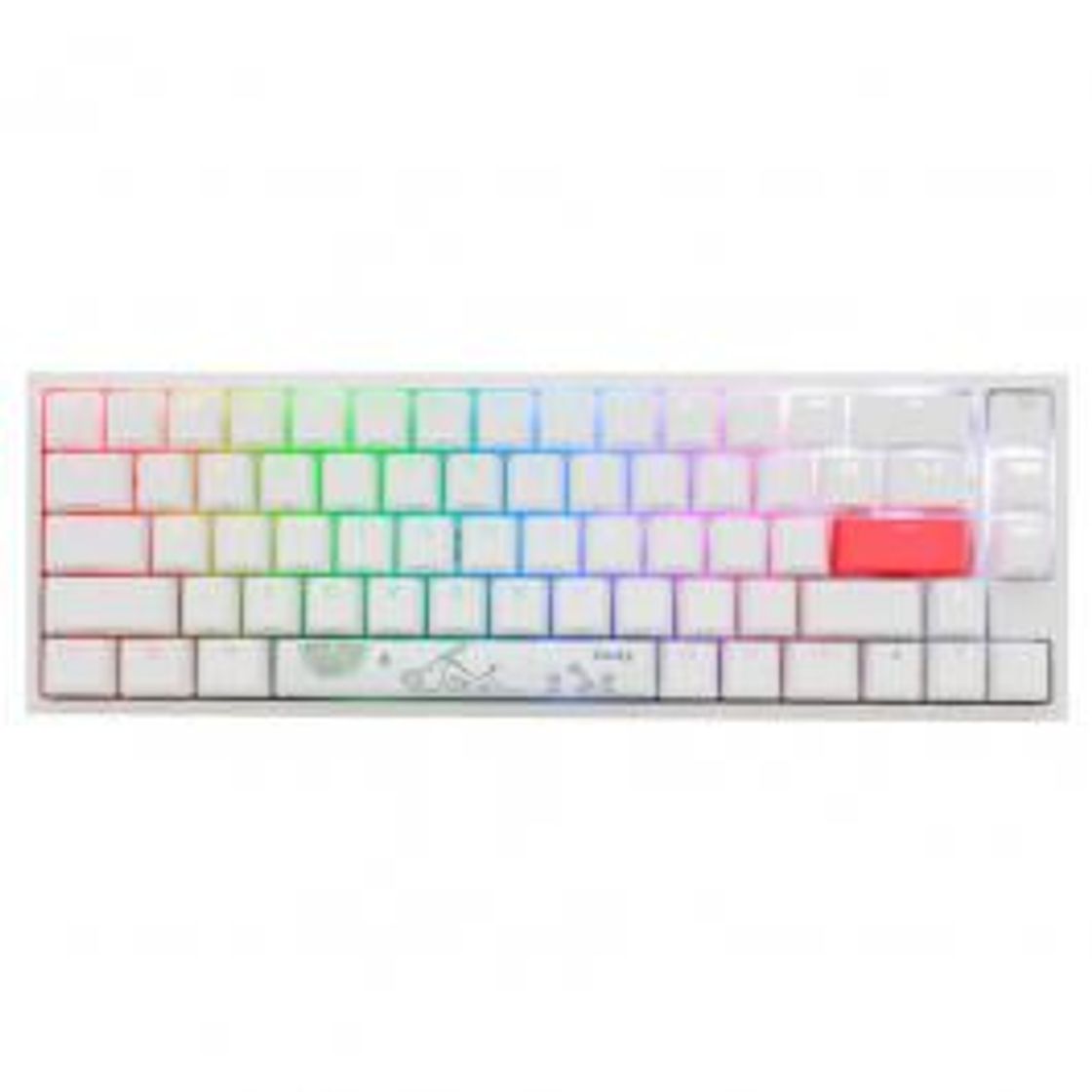 Fashion Teclado Mecânico Ducky ONE 2 SF RGB ABS PT 65% 