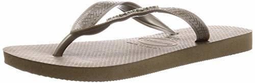 Havaianas Logo Metallic, Chanclas para Mujer, Verde