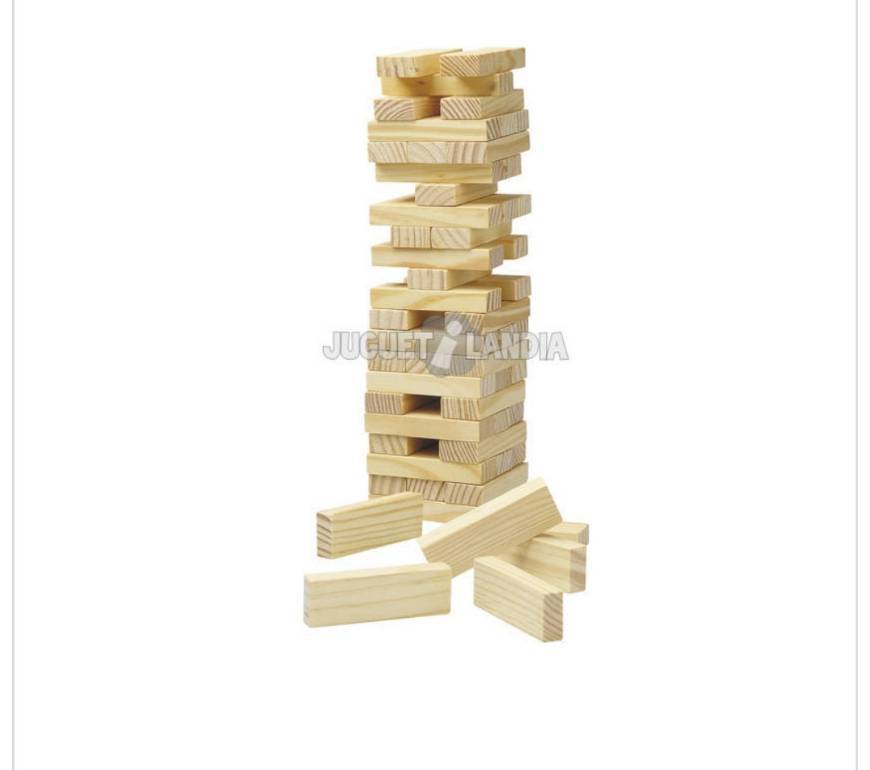 Fashion Jogo de tabuleiro Madeira jenga 57 peças