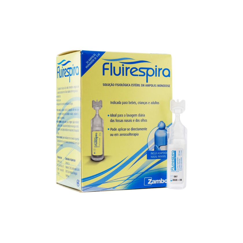 Producto Fluirespira Soro Fisiológico 