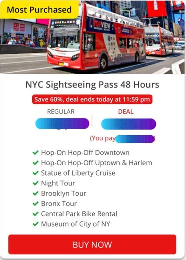 NYC Sightseeing Bus