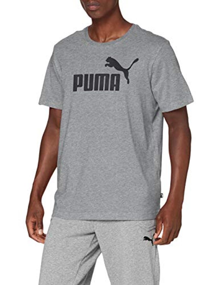 Fashion PUMA Essentials Lg T Camiseta de Manga Corta, Hombre, Gris