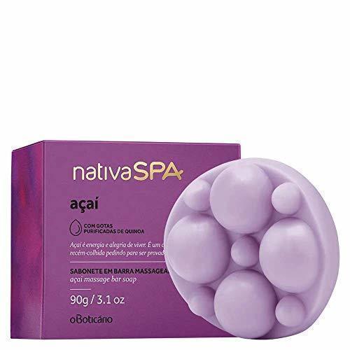 Social Jabón en barra de ARÁNDANOS Nativa SPA- O Boticario- BOUTIQUEB