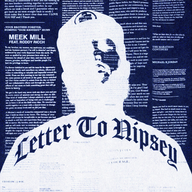 Canción Letter to Nipsey (feat. Roddy Ricch)