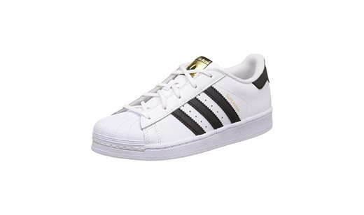 Adidas Superstar C, Zapatillas de Baloncesto Unisex Niños, Blanco