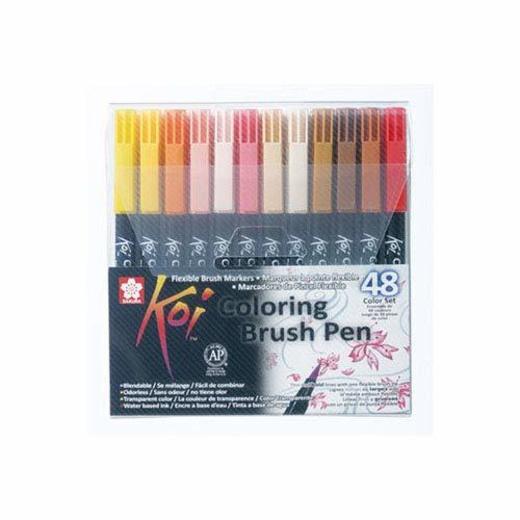 Sakura KOI Coloring Brush Set 48 - Pack de 48 rotuladores