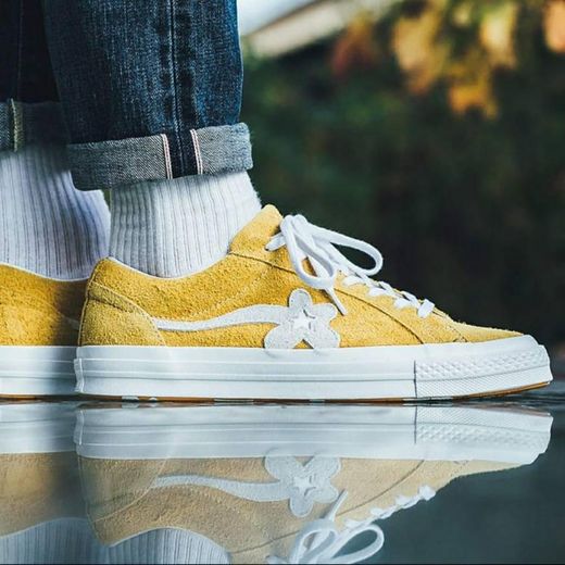 converse x golf le fleur one star yellow