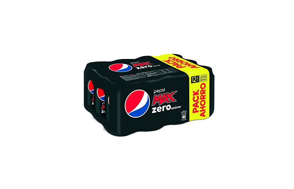 Producto Pepsi Pepsi Max Zero Azúcar Refresco de Cola - Paquete de 12