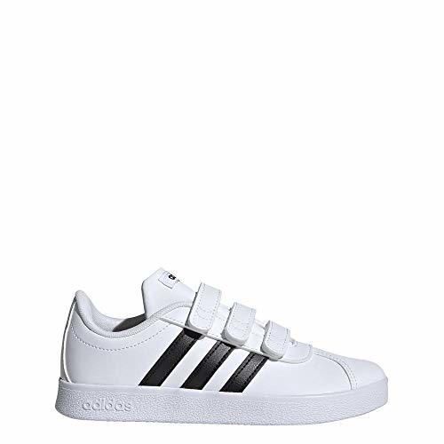 Adidas VL Court 2.0 CMF I, Zapatillas de Gimnasia Unisex bebé, Blanco