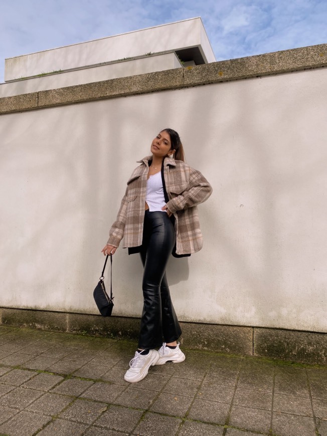 black leather and big coats 
