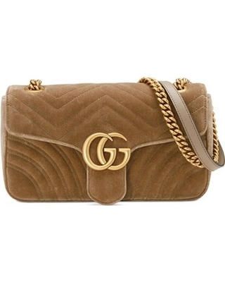 Gucci brown marmont velvet bag