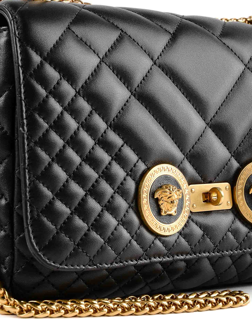 Fashion Versace Icon quilted shoulder bag