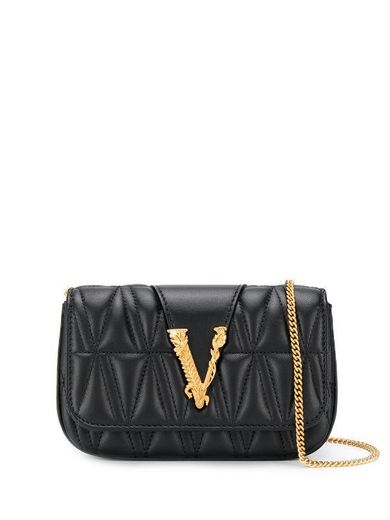 Versace logo plaque mini Cross body bag