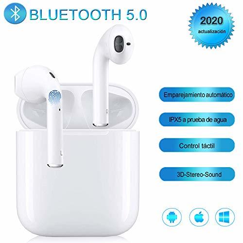 Electronics AiuPR Auriculares inalámbricos Bluetooth 5.0IPX5 HiFi Auriculares Deportivos 24 Horas Tiempo de