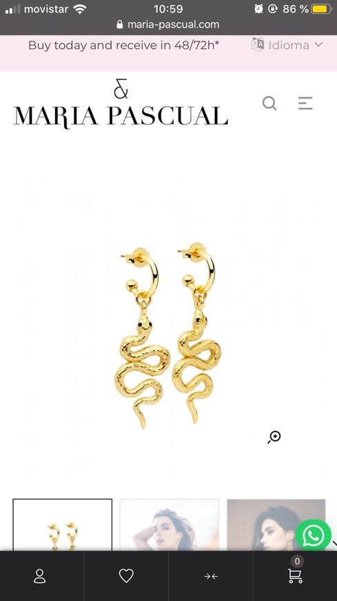 Products SNAKE EARRINGS