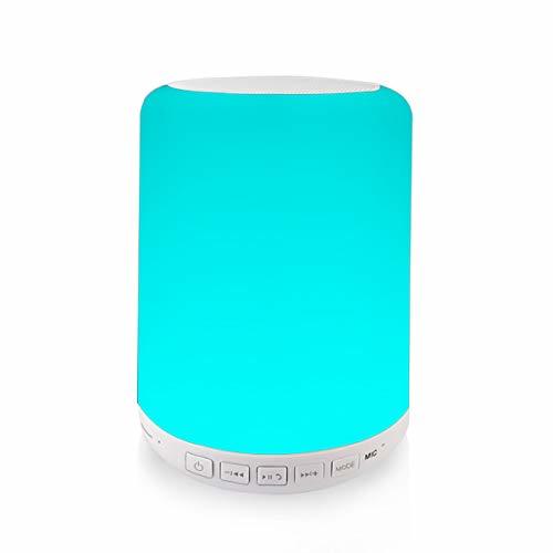 Home Altavoz Lámpara Noche Táctil LED - VICTORSTAR Y02W Luz de Cabecera/Mesa con