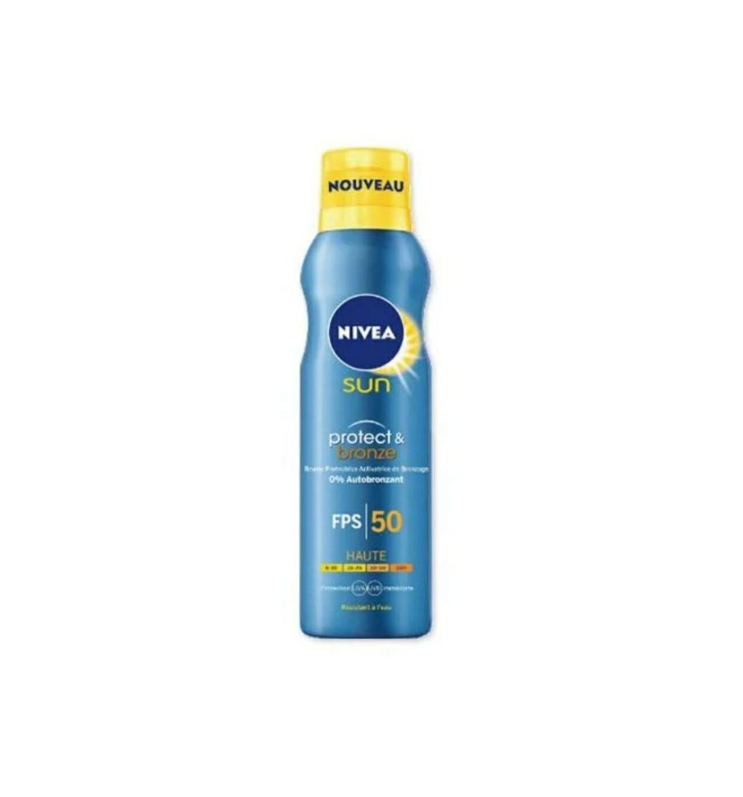 Products Nivea Protect and bronze spf 50