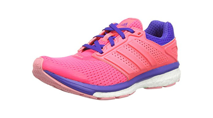 Fashion adidas Supernova Glide Boost 7, Zapatillas para Mujer, Rojo-Rot