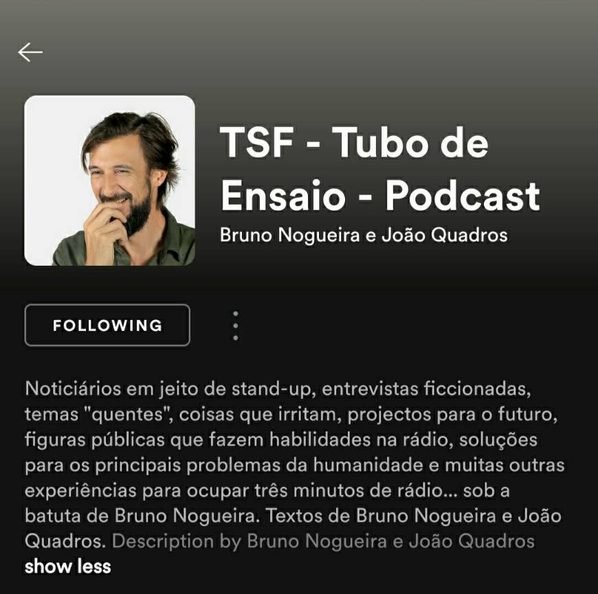 Moda TSF-Tubo de Ensaio- Podcast