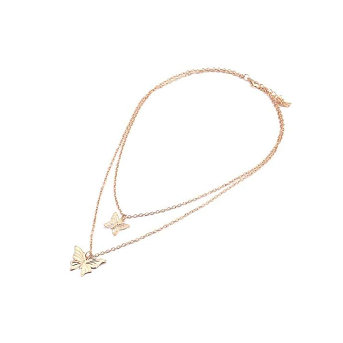 sufengshop Hollow Butterfly Colgantes Collares para Mujer Gargantilla de Cadena Larga Charms Chocker