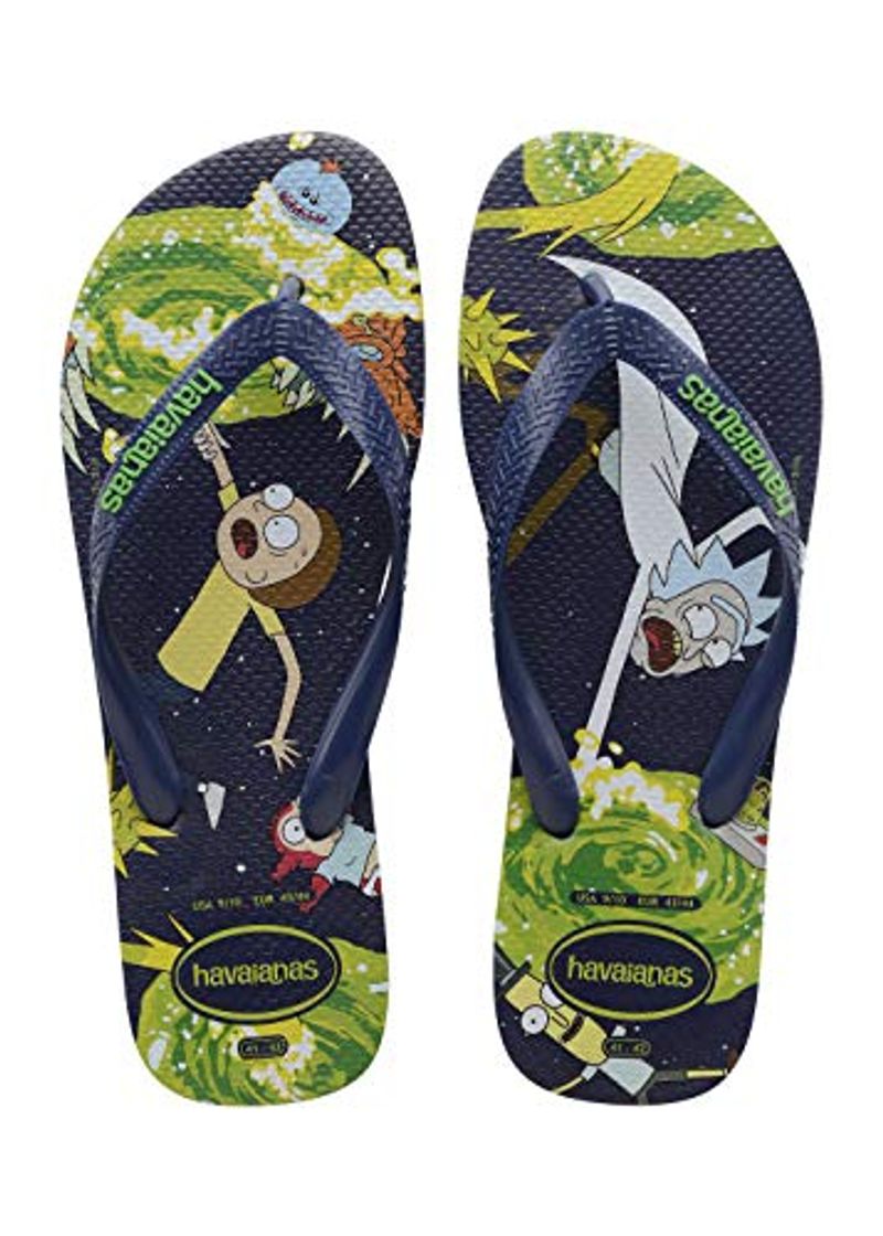 Social Havaianas HAV Top Rick and Morty Black, Chanclas Unisex Adulto, Negro