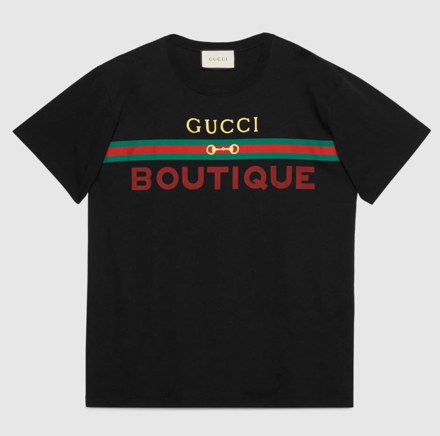 Products Men's Gucci Boutique print oversize T-shirt