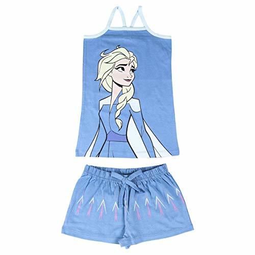Cerdá Pijama Niña de Elsa Disney Frozen 2-Camiseta