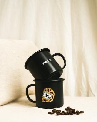 Product Caffeine & Gasoline Enamel Mug