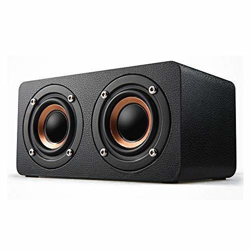 Electronic XAJGW Altavoz portátil inalámbrico de Alta fidelidad Bluetooth Bajo de Madera Altavoz