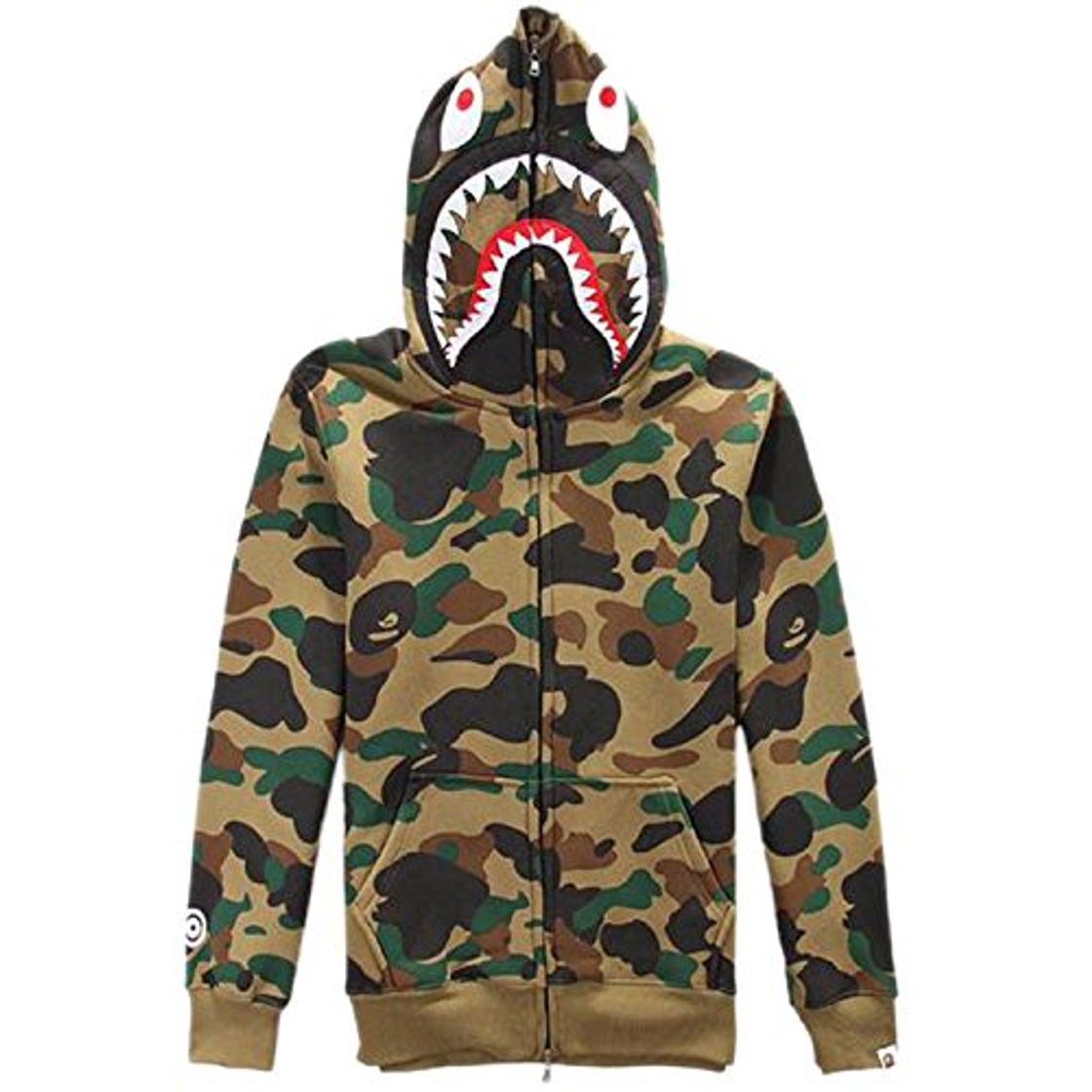 Products ETASSO Military Combat Army Camo Hoodie para hombre M Café camuflaje