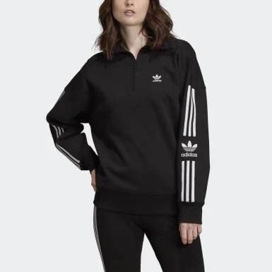 Productos Sweatshirt meio fecho Adidas Trefoil