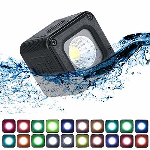 Lugar ULANZI L1 Pro Mini iluminación LED impermeable con 20 geles de color