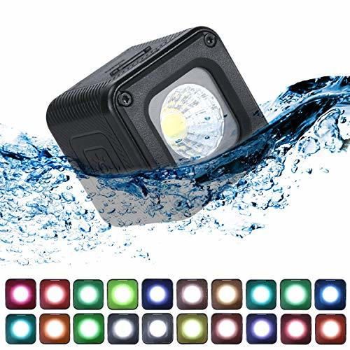 ULANZI L1 Pro Mini iluminación LED impermeable con 20 geles de color