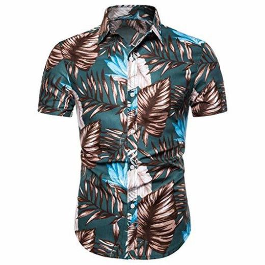 LUNULE VENMO Camisas Hombre Camisas Hawaianas Hombre Camisas Hombre de Manga Corta