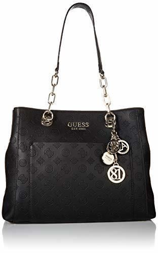 Guess Borsa shopping Ilenia girlfriend carryall 3 comparti nero donna BS20GU14