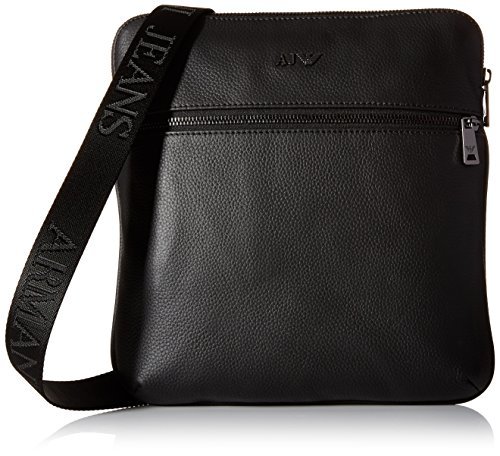 Lugares Armani Jeans messenger bag man leather black