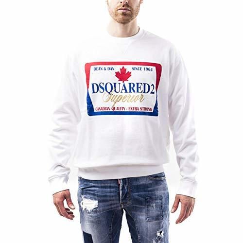 DSQUARED Felpa in Cotone S74GU0348 White Size