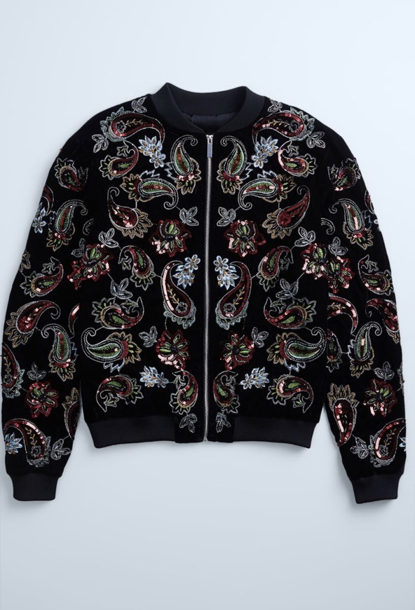 Social Bomber paisley bordado 