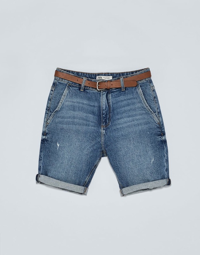 Social Calções bermuda em denim 