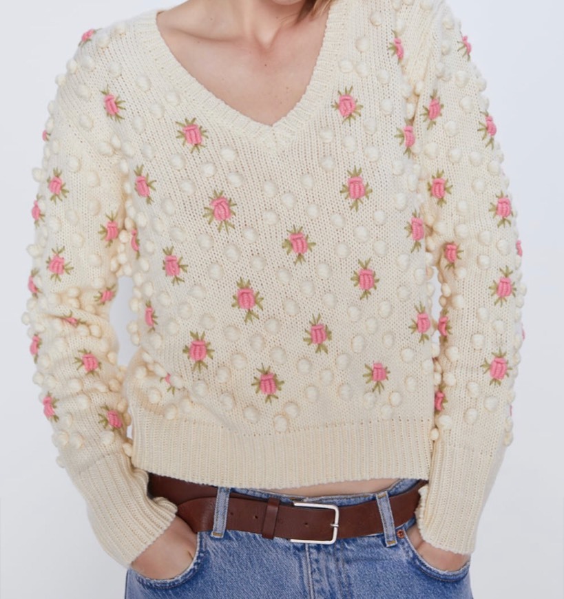 Productos Sweater borlas flores 